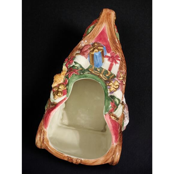 Fitz and Floyd Santa's Sleigh Cookie Jar 2003 Excellent condition 12×14×7 - Picture 6 of 9